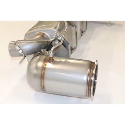 Porsche 992 Carrera GTS Europipe Turbo-Back avgassystem med racekatalysatorer (OPF Delete, inga ventiler)