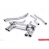 BMW M2 CS S55 F87 Milltek Sport Från Partikelfilter och bakåt (måste kapas) 4x GT90 Chrome utblås med avgasventiler - Non-Resonated (mindre-dämpad)
