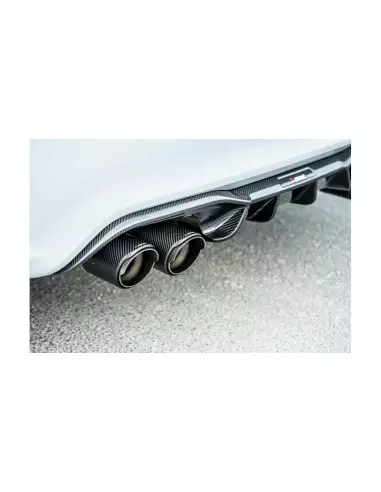 BMW M2 CS S55 F87 Akrapovic Slip-on i Titan med kolfiber utblås (original avgassystem måste kapas)