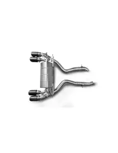 BMW M2 CS S55 F87 Akrapovic Slip-on i Titan med kolfiber utblås (original avgassystem måste kapas)
