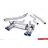BMW M2 CS S55 F87 Milltek Sport Från Partikelfilter och bakåt (måste kapas) 4x GT90 Brända titan utblås med avgasventiler - Non-Resonated (mindre-dämpad)