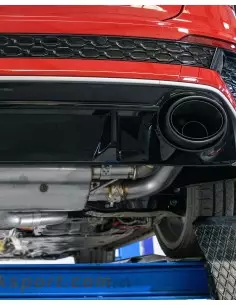 Audi RS3 2,5TFSi Sportback 8Y Milltek Sport 80mm OPF-Back med avgasventiler - Resonated (dämpad) 2