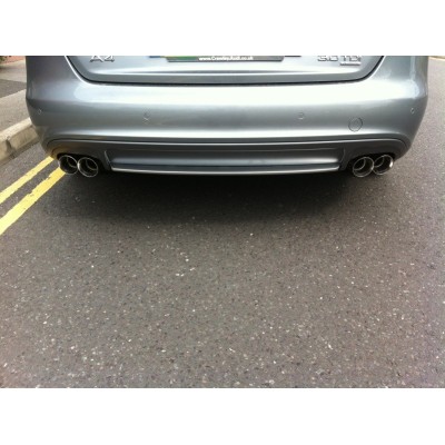 Audi A4 3,0TDi Quattro S-line B8 Milltek Sport Cat-Back 4x 80 chrome GT utblås (kräver S4 diffuser)