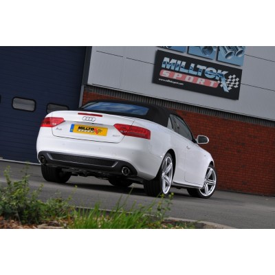 Audi A5 2,0TFSi S-line B8 Milltek Sport Cat-Back 2x 100 chrome GT utblås
