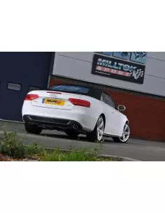 Audi A5 2,0TFSi S-line B8 Milltek Sport Cat-Back 2x 100 chrome GT utblås 2