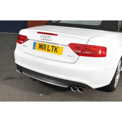 Audi A5 2,0TFSi S-line B8 Milltek Sport Cat-Back 4x 80 chrome GT utblås (kräver S5 diffuser)
