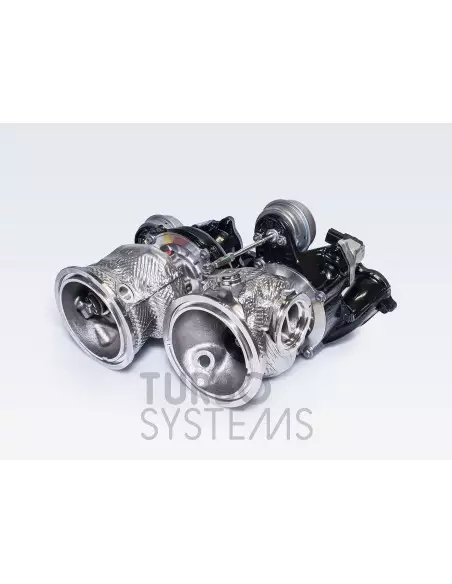 Audi 4,0TFSi V8 (gen 2) Turbo Systems steg 2 uppgraderings turbos med grenrör (Byggd för upp till ca 1000hk)
