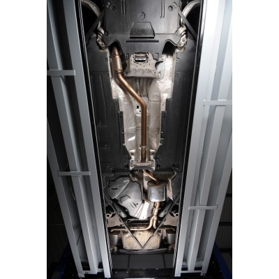 Audi A5 2,0TFSi S-line B8 Milltek Sport Cat-Back 4x 80 chrome GT utblås (kräver S5 diffuser)