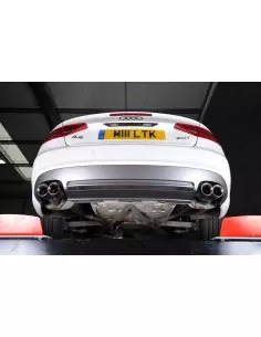 Audi A5 2,0TFSi S-line B8 Milltek Sport Cat-Back 4x 80 chrome GT utblås (kräver S5 diffuser)