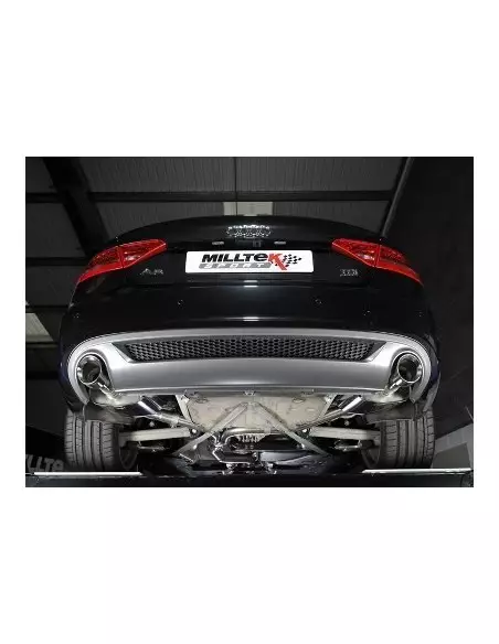 Audi A5 3,0TDi S-line B8 Milltek Sport Cat-Back 2x 100 chrome GT utblås