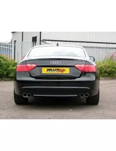 Audi A5 3,0TDi S-line B8 Milltek Sport Cat-Back 4x 80 chrome GT utblås (kräver S5 diffuser)