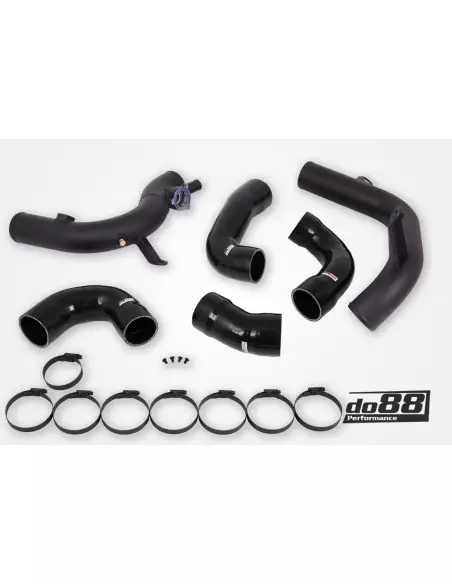 VW Golf 2,0TFSi GTi Clubsport MK8 EA888 EVO4 DO88 för DO88 IC tryckrör med svarta slangar
