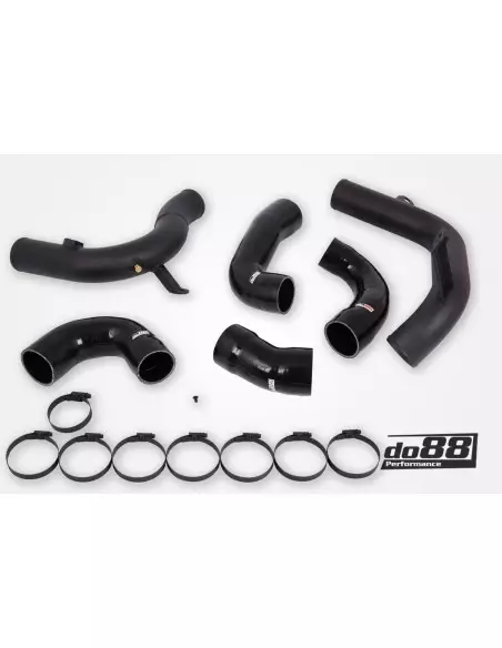VW Golf 2,0TFSi GTi Clubsport MK8 EA888 EVO4 DO88 för Standard IC tryckrör med svarta slangar