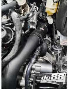 Audi S3 2,0TFSi 8Y EA888 EVO4 DO88 för Standard IC tryckrör med svarta slangar 2
