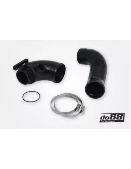 VAG MQB 2,0TFSi EA888 DO88 53mm inloppsrör (för uppgraderad turbo) och svart slang till turbo (för OEM luftburk)
