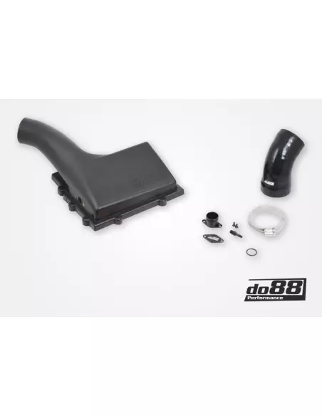 VAG MQB 2,0TFSi EA888 DO88 insugs kit med svart slang för DO88 turbo inlopp (utan sportluftfilter)