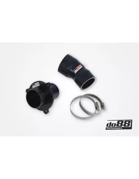 VAG MQB 2,0TFSi EA888 DO88 ersättnings rör för turbo ljuddämpare med svart slang (OEM tryckrör)