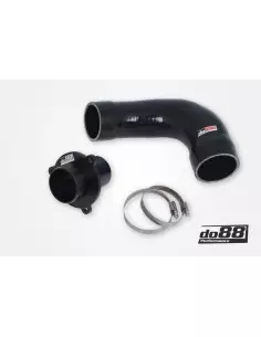 VAG MQB 2,0TFSi EA888 DO88 ersättnings rör för turbo ljuddämpare med svart slang (för DO88 TR-340 tryckrör)