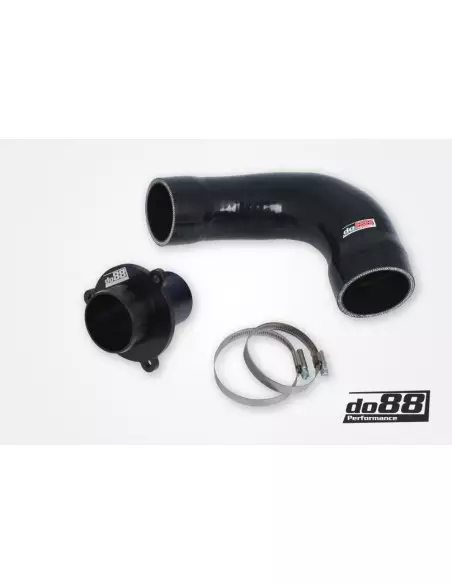 VAG MQB 2,0TFSi EA888 DO88 ersättnings rör för turbo ljuddämpare med svart slang (för DO88 TR-340 tryckrör)