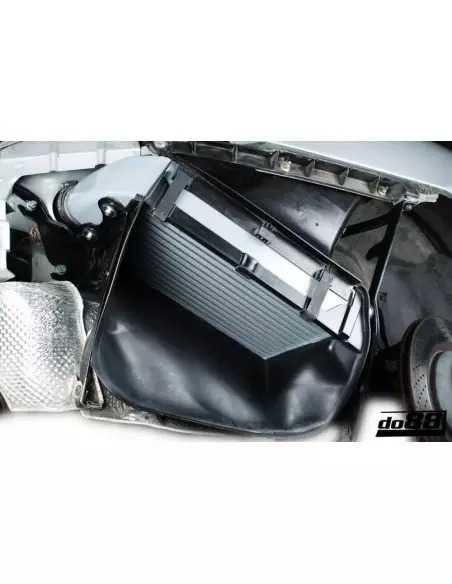Porsche 996 Turbo / GT2 DO88 Intercooler kit med svarta slangar
