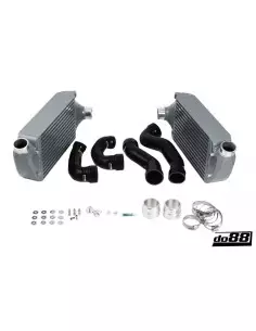 Porsche 996 Turbo / GT2 DO88 Intercooler kit med svarta slangar