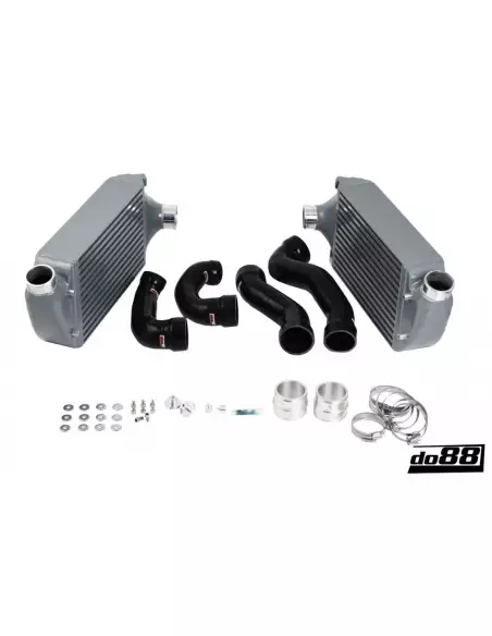 Porsche 996 Turbo / GT2 DO88 Intercooler kit med svarta slangar