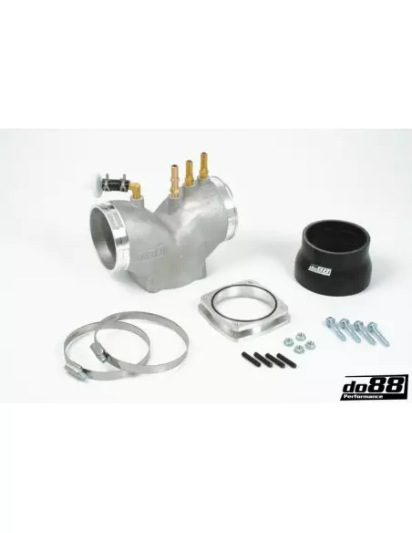 Porsche 997.1 Turbo DO88 74mm insugs plenum (för original spjällhus)