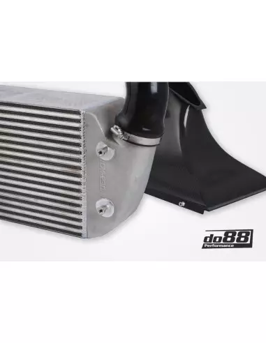 Porsche 997.1 GT2 DO88 Intercooler kit MERA med svarta slangar (för DO88 Y-rör)