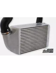 Porsche 997.1 Turbo DO88 Intercooler kit Big Pack med svart aluminium Y-rör svarta slangar 2