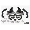 Porsche 997.1 GT2 DO88 Intercooler kit Big Pack med svart aluminium Y-rör & Inloppsslangar till turbos svarta slangar