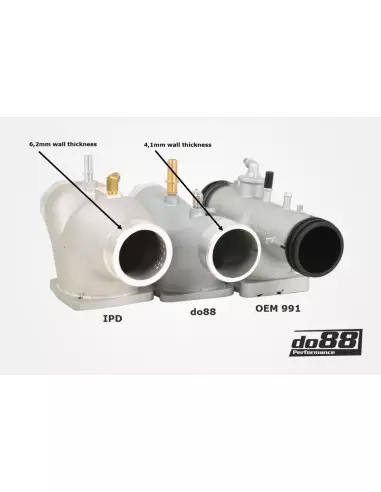Porsche 997.2 Turbo DO88 insugs plenum (för original spjällhus)