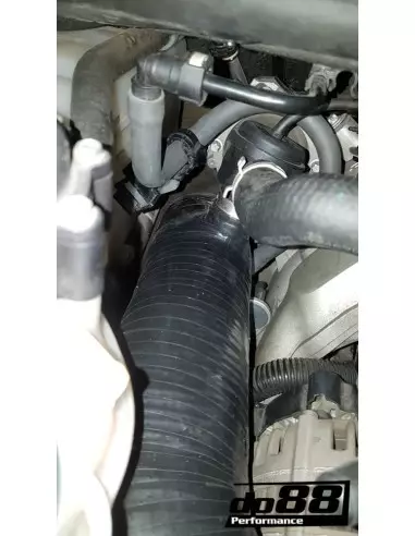 Porsche 997.2 Turbo DO88 Svarta Inloppsslangar till turbos