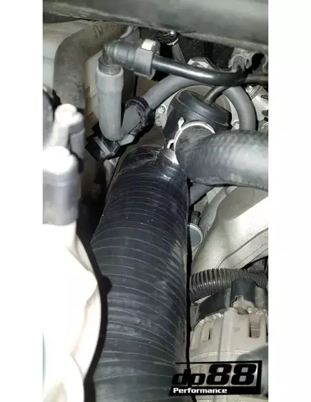 Porsche 997.2 Turbo DO88 Svarta Inloppsslangar till turbos