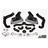 Porsche 997.2 Turbo DO88 Intercooler kit Big Pack med svart aluminium Y-rör & Inloppsslangar till turbos svarta slangar