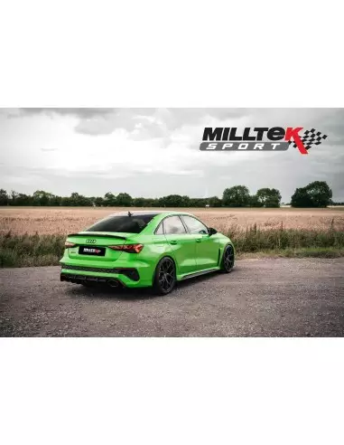 Audi RS3 2,5TFSi Sedan 8Y Milltek Sport 80mm OPF-Back med avgasventiler - Non-Resonated (mindre-dämpad)