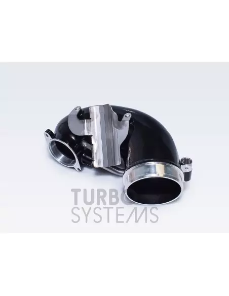 Audi RS3 2,5TFSi 8Y Turbo Systems 4" turbo inlopps böj i svart målad aluminium