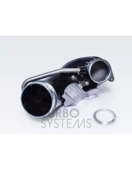 Audi RS3 2,5TFSi 8Y Turbo Systems 4" turbo inlopps böj i svart målad aluminium