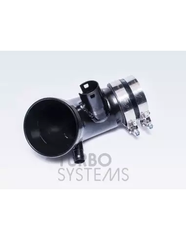 BMW M240i F22 / F23 B58 Turbo Systems turbo inlopps böj i svart målad aluminium