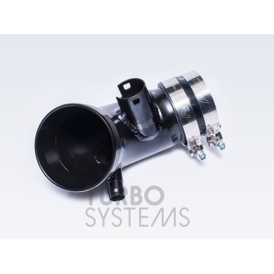 BMW 440i F32 / F33 B58 Turbo Systems turbo inlopps böj i svart målad aluminium