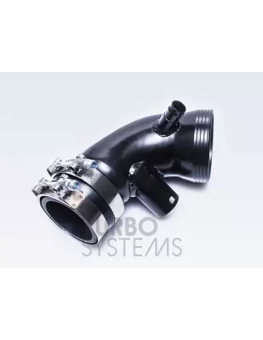 BMW 440i F32 / F33 B58 Turbo Systems turbo inlopps böj i svart målad aluminium