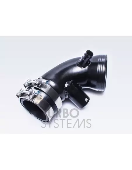 BMW 440i F32 / F33 B58 Turbo Systems turbo inlopps böj i svart målad aluminium