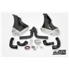 Porsche 991 Turbo DO88 Intercooler kit Big Pack med svart aluminium Y-rör svarta slangar