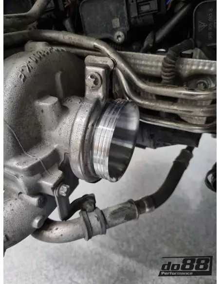 Porsche 992 Turbo DO88 Svarta Inloppsslangar till turbos