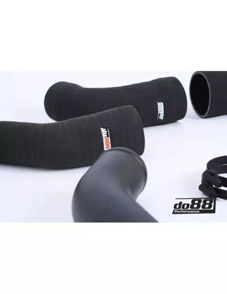 Porsche 992 Turbo DO88 Svarta Tryckslangar med tryckrör för OEM Intercooler