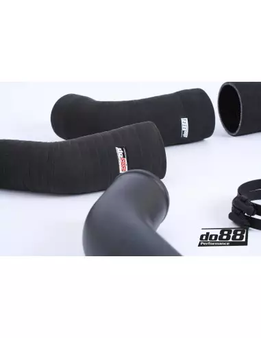 Porsche 992 3,0T GTS DO88 Svarta Tryckslangar med tryckrör för OEM Intercooler