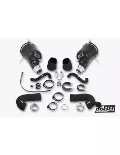 Porsche 992 3,0T Carrera DO88 Insugskit med svarta slangar med DO88 turbo inlopp (66mm)
