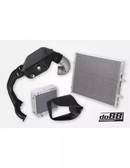 BMW M4 3,0T S55 F82/F83 DO88 BIGPACK Intercooler + Tryckrör + Vattenkylare (komplett kit)
