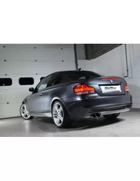 BMW 135i N54 E82 Milltek Sport Från bakre katalysatorer 2x 80 svarta GT utblås 