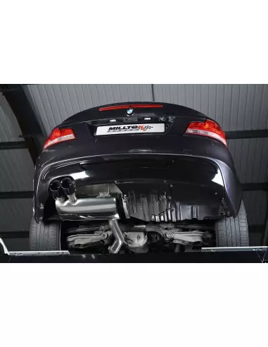 BMW 135i N54 E82 Milltek Sport Från bakre katalysatorer 2x 80 svarta GT utblås 