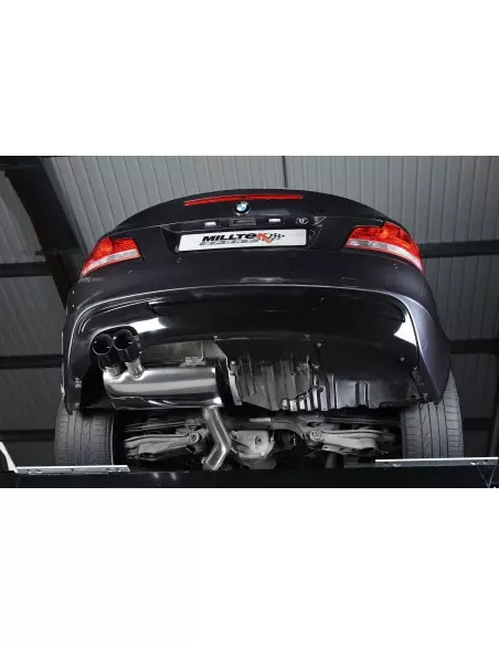 BMW 135i N55 E82 Milltek Sport Från bakre katalysatorer 2x 80 svarta GT utblås 